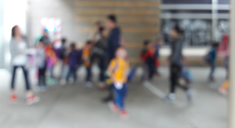 Kids out of focus