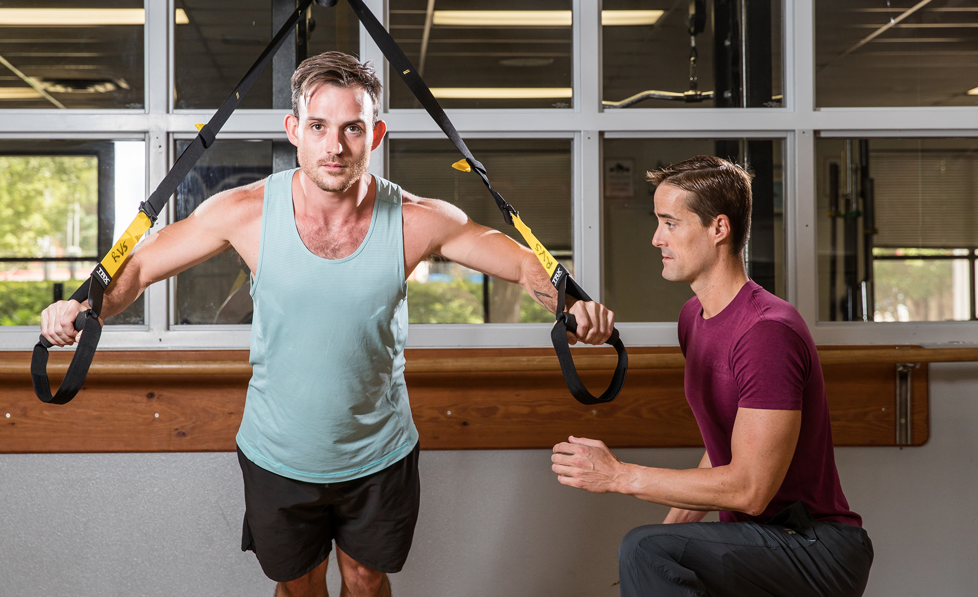 ACC Exercise Science students pose for a program promotional poster image on Monday, July 16, 2018, at the Riverside Campus.