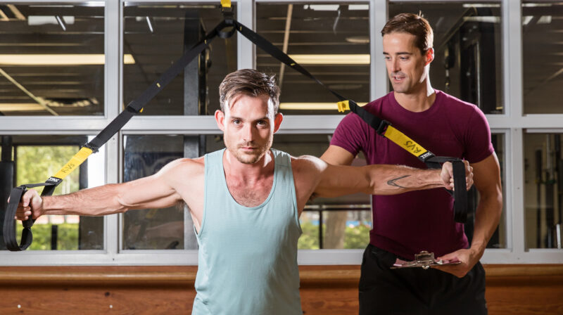ACC Exercise Science students pose for a program promotional poster image on Monday, July 16, 2018, at the Riverside Campus.